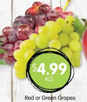 Spudshed Red or Green Grapes offer