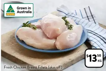 Foodworks Fresh Chicken Breast Fillets (skin off) offer