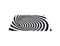 LivingStyles Boutica 3D Illusion Print Rug, Striped Tunnel, 160x110cm offer