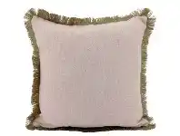 LivingStyles Farra Linen Fringe Scatter Cushion, Pink offer
