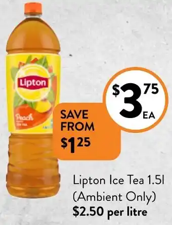Foodworks Lipton Ice Tea 1.51 offer