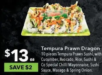 Tempura Prawn Dragon