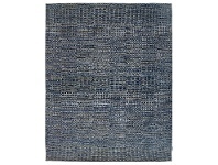 LivingStyles Perry Hand Knotted Wool Rug, 427x305cm, Denim Blue offer