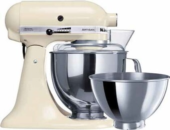 The Good Guys KitchenAid Artisan Stand Mixer - Almond Cream offer
