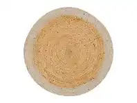 LivingStyles Tinos Hand Braided Jute & Wool Round Rug, 150cm offer