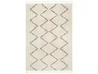LivingStyles Saffron Amira Fringed Shag Rug, 330x240cm, Natural offer