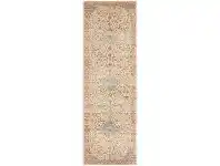 LivingStyles Legacy No.861 Bohemian Runner Rug, 400x80cm, Off White / Turquoise offer