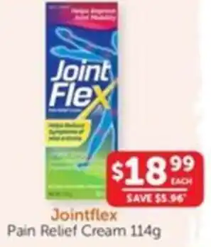 WHOLELIFE catalogue Jointflex Pain Relief Cream 114g offer