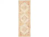 LivingStyles Avenue No.702 Tribal Runner Rug, 400x80cm, Pumpkin / Beige offer