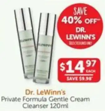 WHOLELIFE catalogue Dr. LeWinn's Private Formula Gentle Cream Cleanser 120ml offer