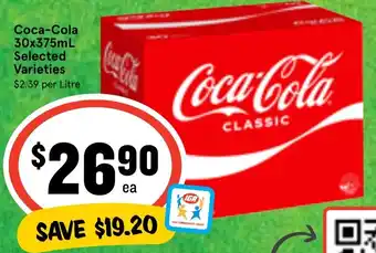 Ritchies Coca-Cola 30x375mL Selected Varieties offer
