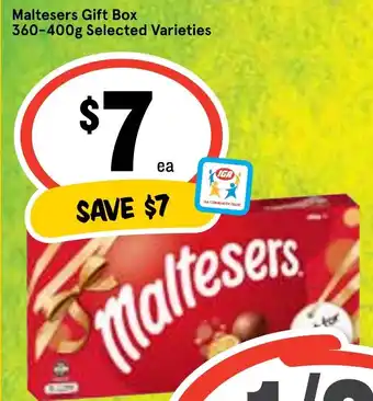 Ritchies Maltesers Gift Box 360-400g Selected Varieties offer