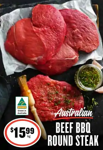 Ritchies Australian BEEF BBQ ROUND STEAK offer
