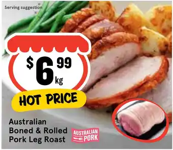 Ritchies Australian Boned & Rolled Pork Leg Roast offer