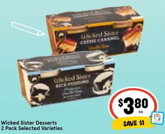 Ritchies Wicked Sister Desserts 2 Pack Selected Varieties offer