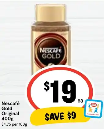 Ritchies Nescafé Gold Original 400g offer