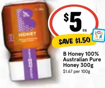 Ritchies B Honey 100% Australian Pure Honey 300g offer