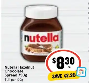 Ritchies Nutella Hazelnut Chocolate Spread 750g offer