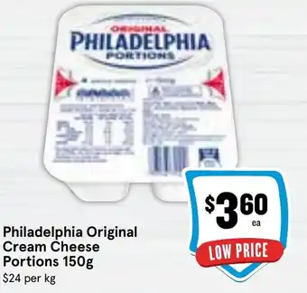Ritchies Philadelphia Original Cream Cheese Portions 150g offer