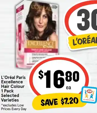 Ritchies L'Oréal Paris Excellence Hair Colour 1 Pack Selected Varieties offer