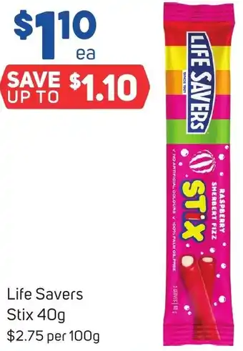 Foodland Life Savers Stix 40g offer