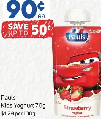 Foodland Pauls Kids Yoghurt 70g offer