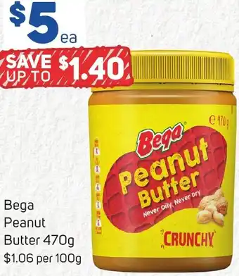 Foodland Bega Peanut Butter 470g offer