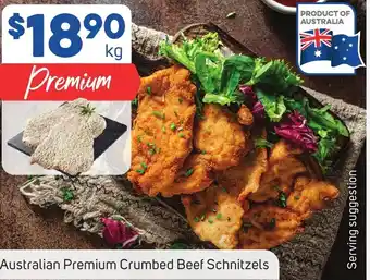 Foodland Australian Premium Crumbed Beef Schnitzels offer