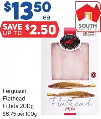 Foodland Ferguson Flathead Fillets 200g offer