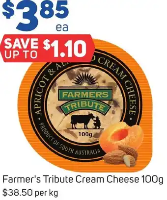 Foodland Farmer's Tribute Cream Cheese 100g offer