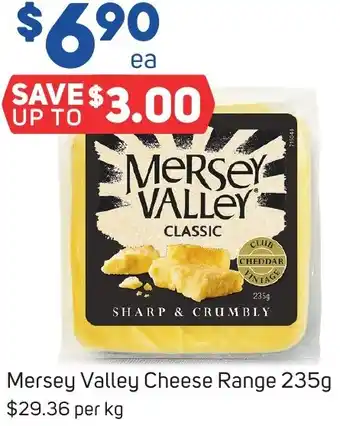 Foodland Mersey Valley Cheese Range 235g offer