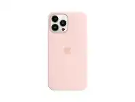 Officeworks Apple iPhone 13 Pro Max Silicone Case with MagSafe Chalk Pink offer