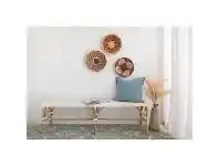 LivingStyles Sorrento Rattan Bench, 155cm, White offer