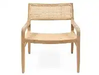 LivingStyles Sambar Teak Timber & Rattan Armchair offer