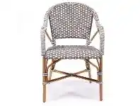 LivingStyles Sorrento Rattan Bistro Armchair, Fog offer