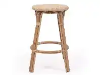 LivingStyles Sorrento Rattan Bistro Backless Counter Stool, Natural offer