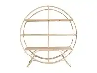 LivingStyles Sahara Rattan Round Display Shelf offer