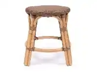 LivingStyles Sorrento Rattan Bistro Backless Dining Stool, Brown offer