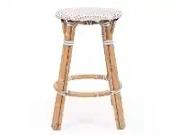 LivingStyles Sorrento Rattan Bistro Backless Counter Stool, Fog offer