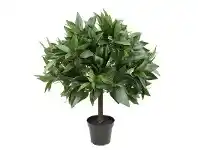 LivingStyles Glamorous Fusion Potted Artificial Bay Leaf Topiary, 50cm offer