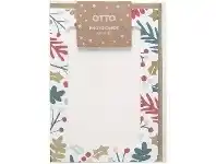 Officeworks Otto Christmas Photo Cards 5 Pack Gold Foil offer