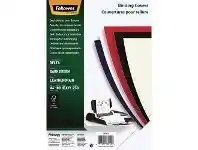 Officeworks Fellowes Leatherboard Binding Covers A4 Dark Green 100 Pack offer