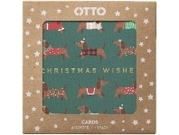 Officeworks Otto Christmas Cards 10 Pack Daschund offer