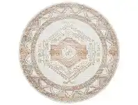 LivingStyles Mayfair Caitlen Bohemian Round Rug, 200cm, Natural offer