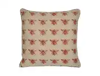 LivingStyles Honey Bee Fabric Scatter Cushion, Terracotta / Beige-I offer