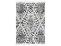 LivingStyles Mansour No.05 Modern Rug, 230x160cm, Black / Grey offer