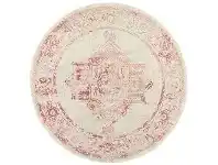 LivingStyles Avenue No.702 Tribal Round Rug, 200cm, Rose / Beige offer