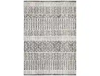 LivingStyles Levi Linden Tribal Rug, 320x230cm, Black / Ivory offer