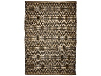 LivingStyles Minar Jute & Cotton Rug, 225x155cm, Black / Natural offer
