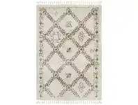 LivingStyles Saffron Jamila Fringed Shag Rug, 230x160cm, Natural offer